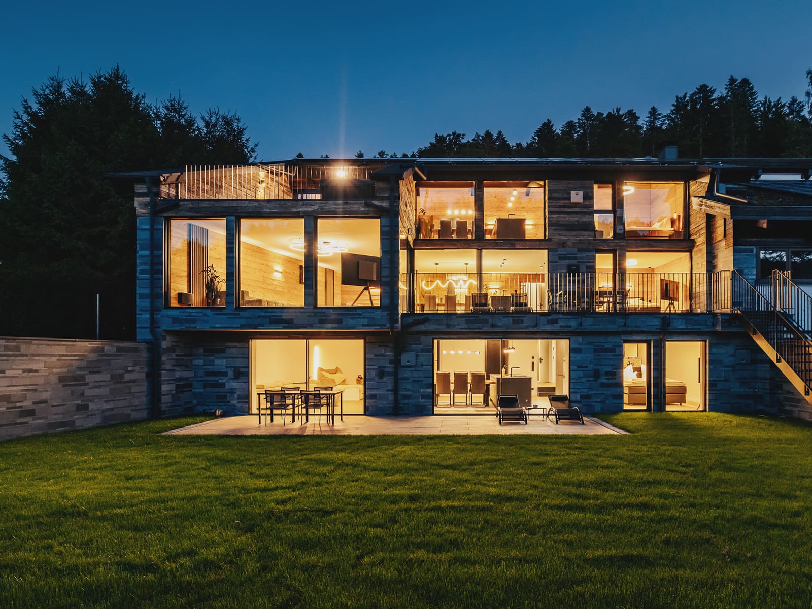 Das Haus in der Abenddämmerung