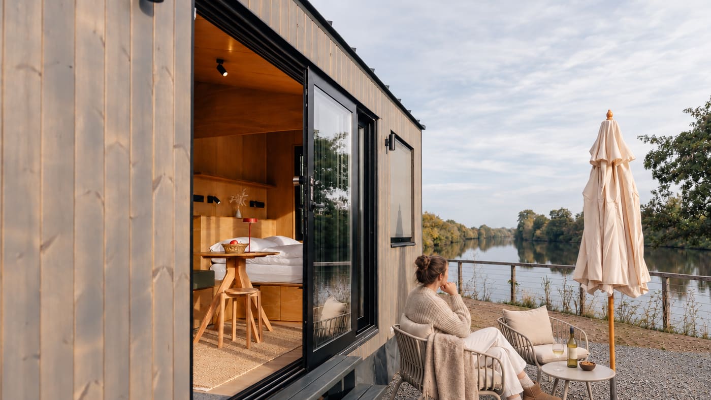 ALPAMI Mainwerk: Tiny House mit Terrasse direkt am Main in Wipfeld