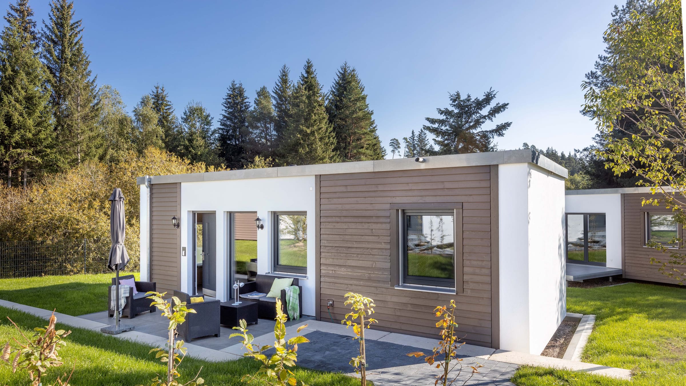 ALPAMI Welschland: Tiny House mit Terrasse am Waldrand in Löffingen im Hochschwarzwald